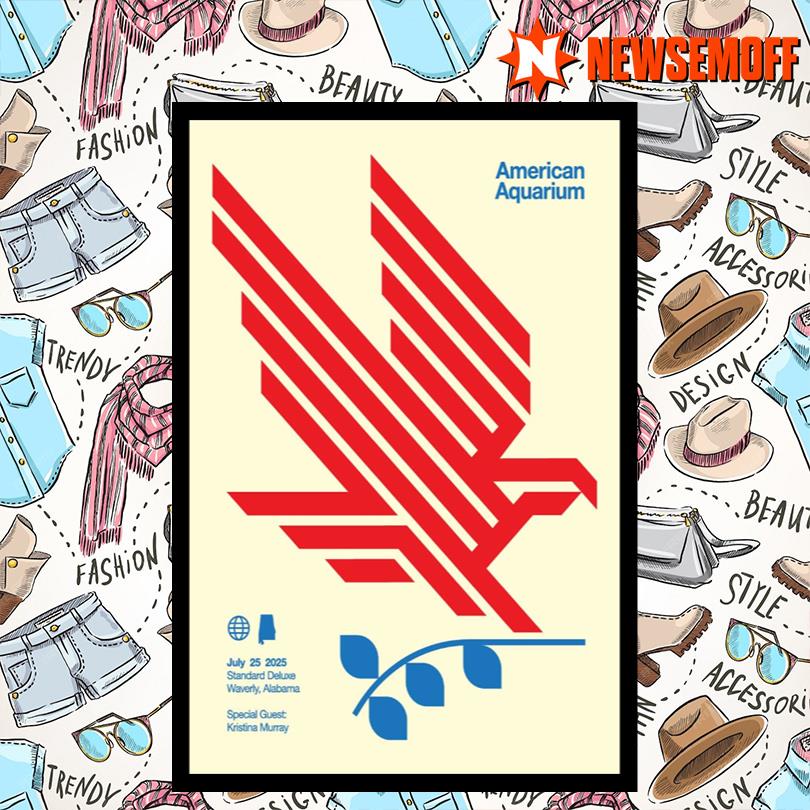 American Aquarium Standard Deluxe Waverly Alabama July 25 2025 Show Poster