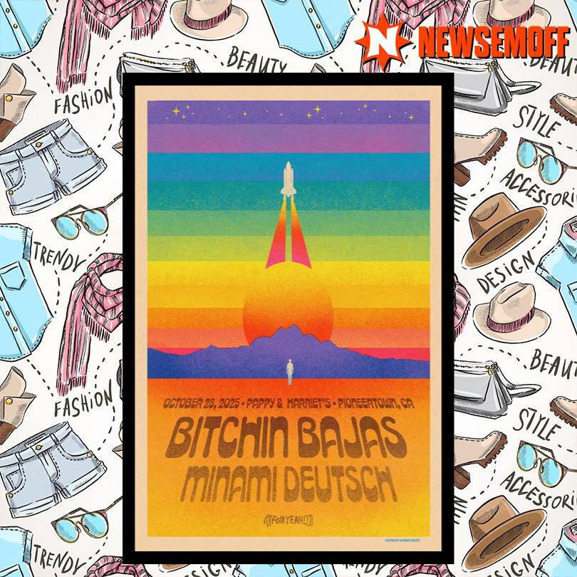 Bitchin Bajas & Minami Deutsch Pioneertown Oct 26th 2025 Show Poster