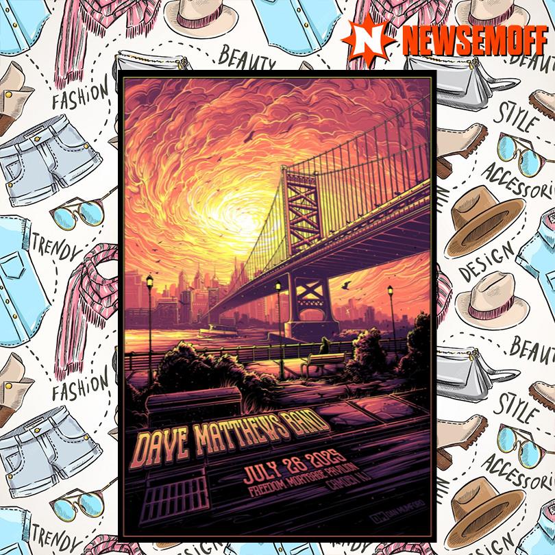 Dave Matthews Band Jul 26 2025 Camden NJ Poster