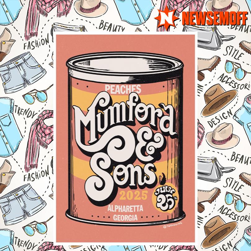 Mumford & Sons Jul 25 2025 Alpharetta Georgia Poster
