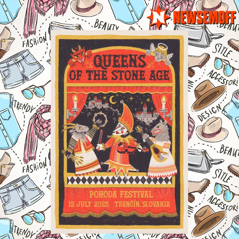 Queens Of The Stone Age Jul 12 2025 Trencin Slovakia Poster