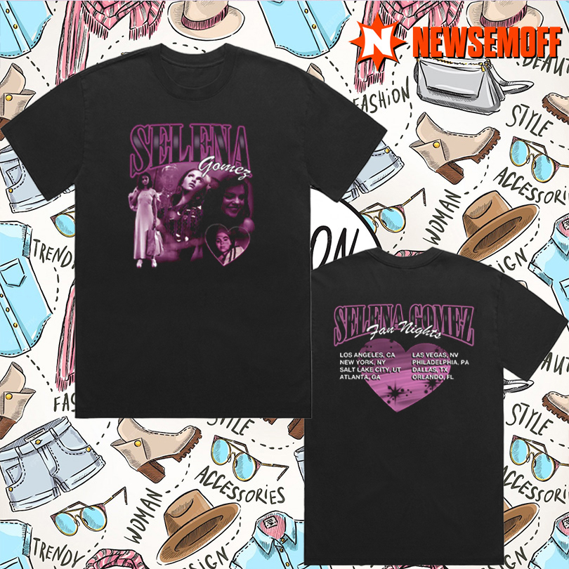 Selena Gomez Official Tour Merch
