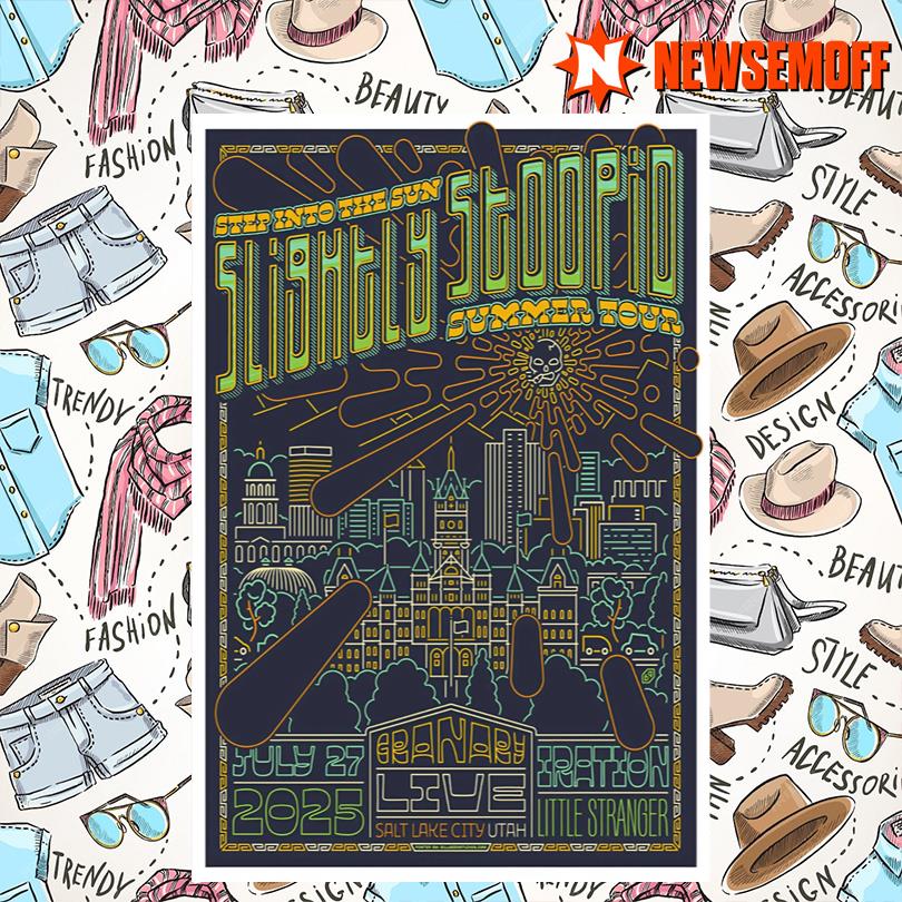 Slightly Stoopid Jul 27 2025 Granary Live. Salt Lake City UT Concert Poster