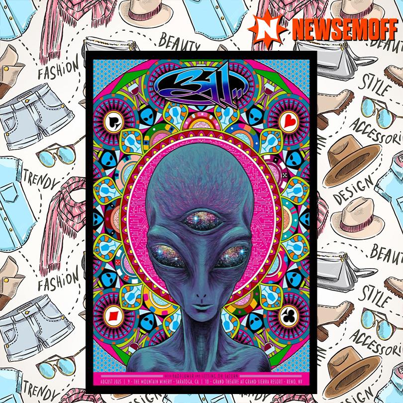 311 Unity Tour 2025 Saratoga & Reno Concert Poster