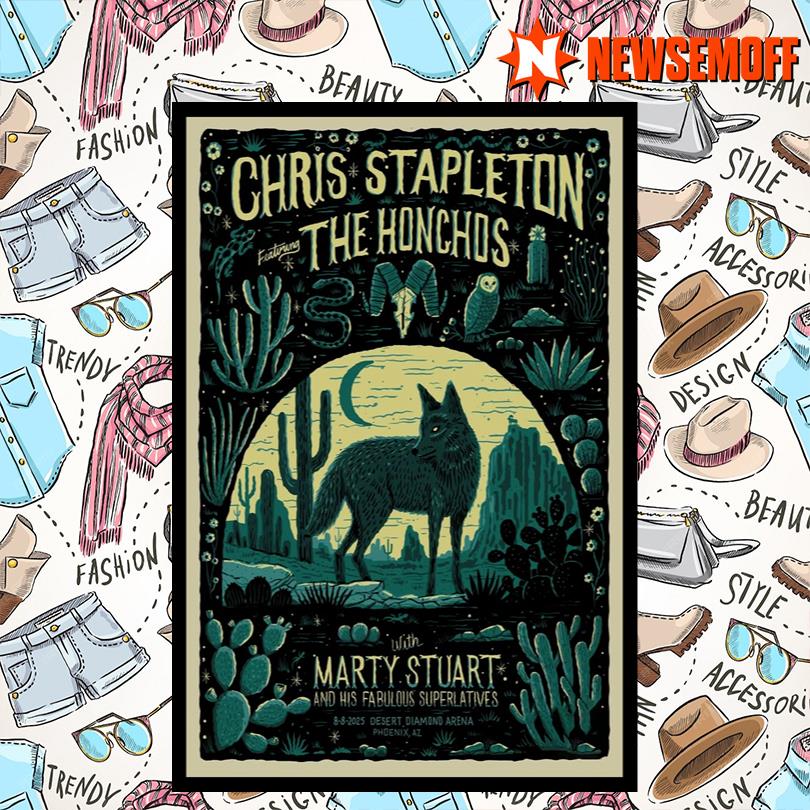 Chris Stapleton Tour 2025 Phoenix Collectible Poster